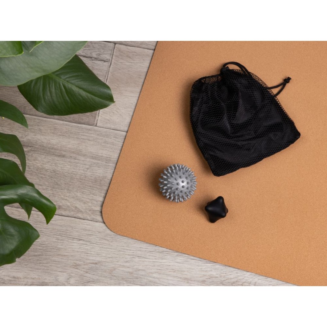 Набор массажных мячей для MФР Relaxify, черный с серым