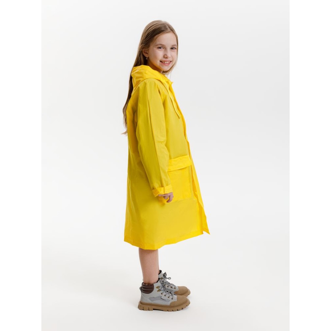 Дождевик детский RainDrop Kids, желтый, 8 лет (рост 118-128)