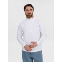Свитшот на молнии из бифлекса Morfiss, белый, размер XS/S