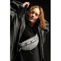 Поясная сумка W6, серая