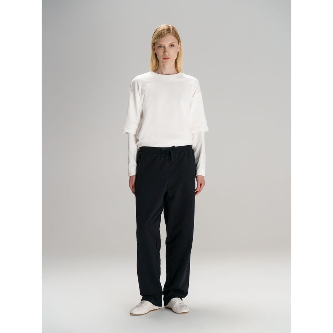 Футболка оверсайз с двойным рукавом Kosmos, молочно-белая, размер XS/S