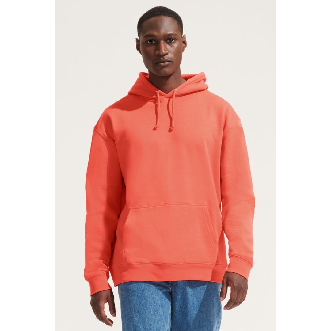 Худи унисекс Condor, оранжевое (коралловое), размер XXL