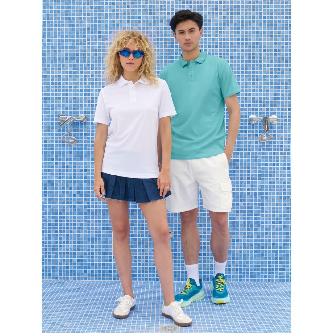 Рубашка поло унисекс Pitcher, белая, размер XS