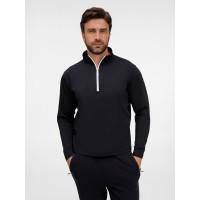 Свитшот на молнии из бифлекса Morfiss, черный, размер XS/S