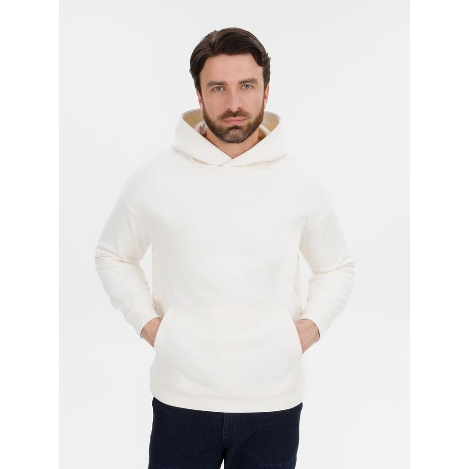 Худи оверсайз унисекс Snuggie, молочно-белое, размер M/L