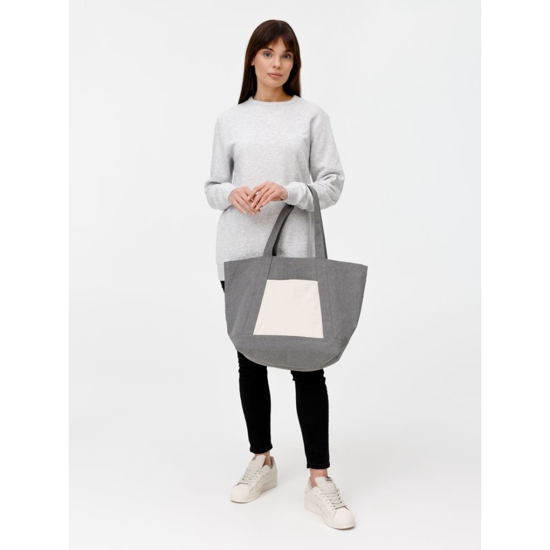 Шопер Shophop, серый с неокрашенным