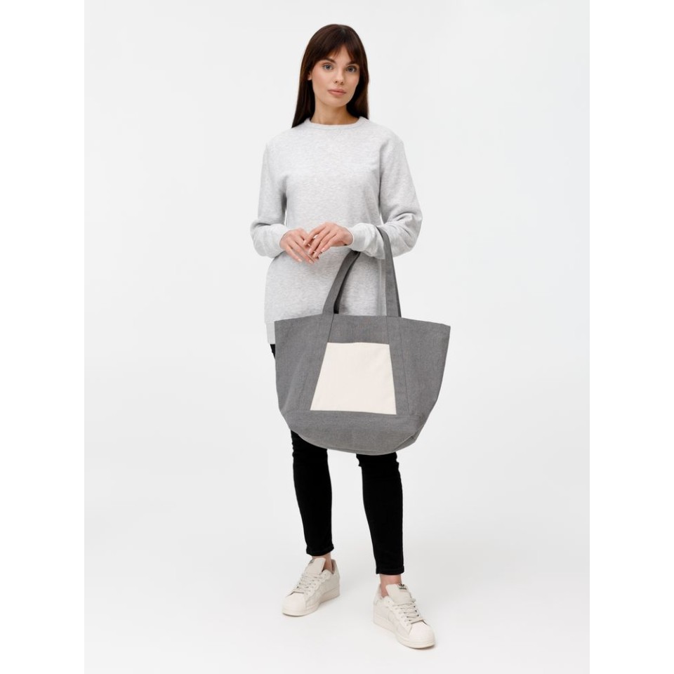 Шопер Shophop, серый с неокрашенным