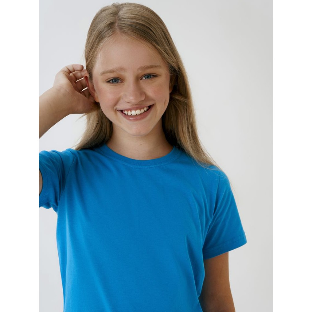 Футболка детская T-Bolka Kids, бирюзовая, 6 лет
