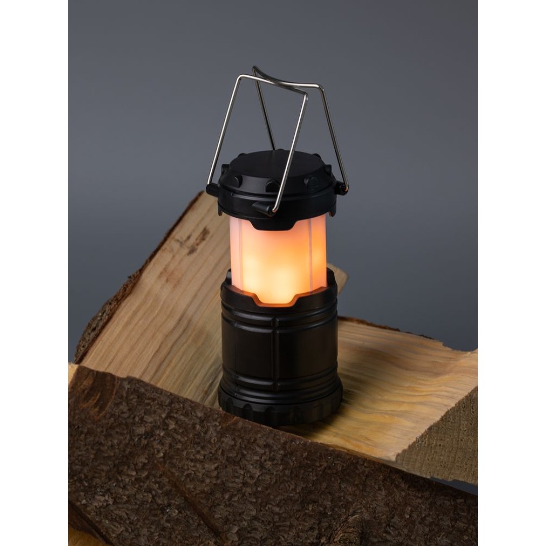 Кемпинговый фонарь с имитацией пламени Lindau Flame, черный