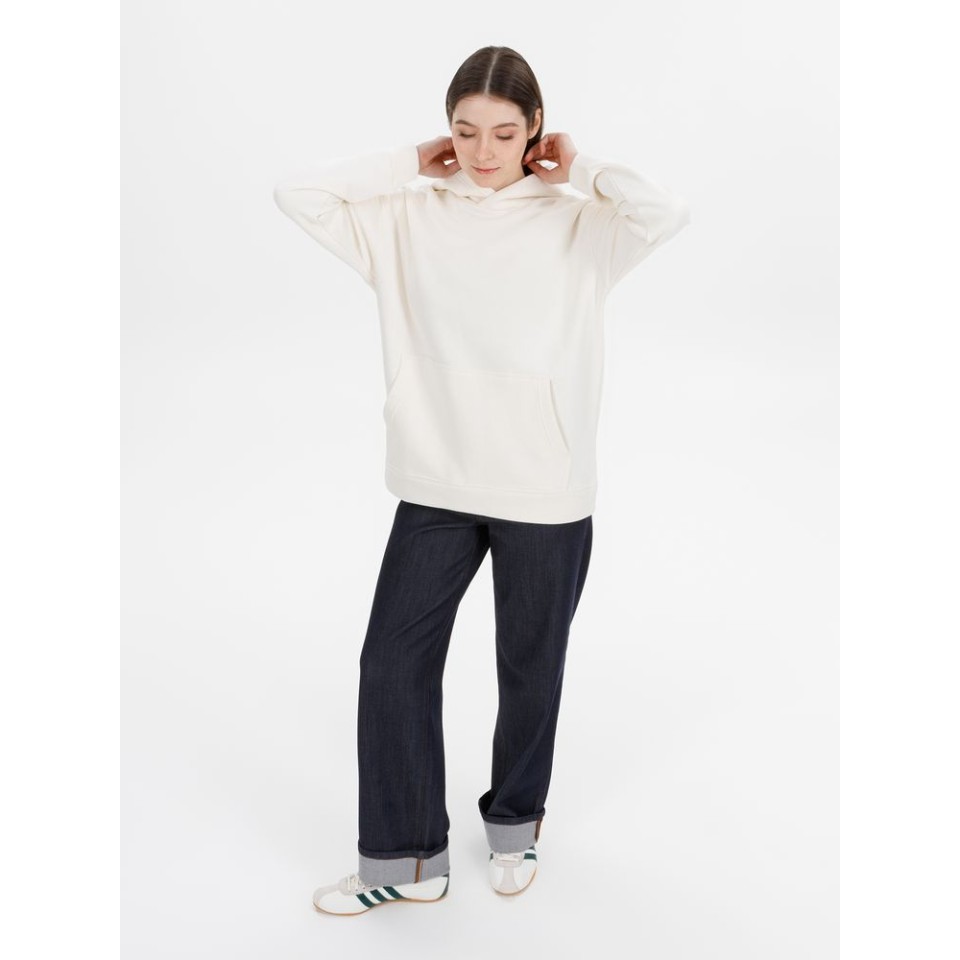 Худи оверсайз унисекс Snuggie, молочно-белое, размер M/L