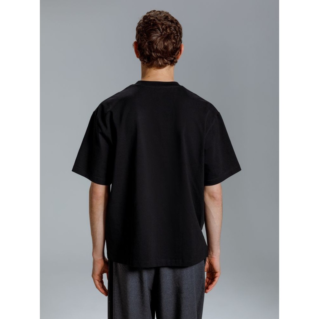 Футболка оверсайз Kangas, черная, M/L