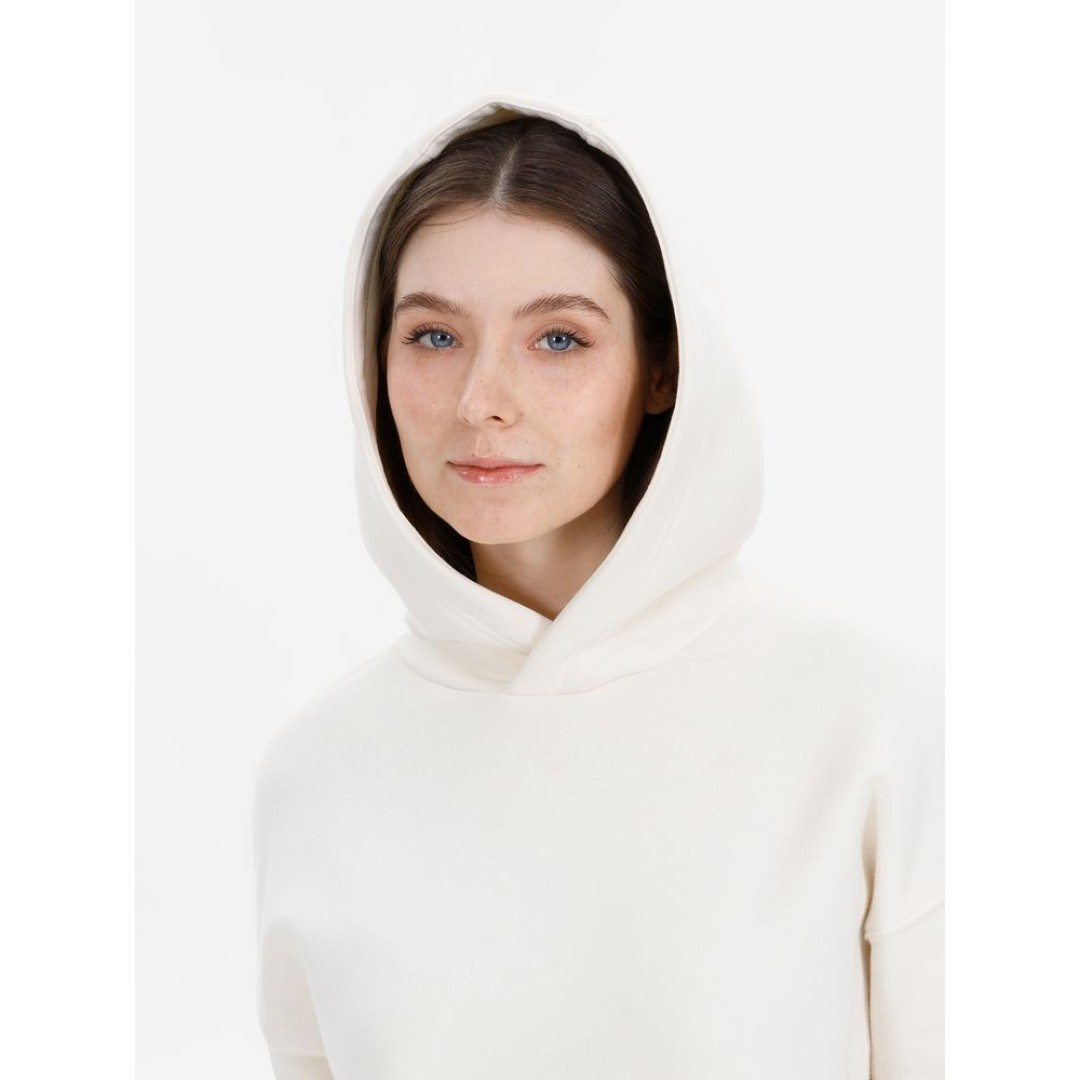 Худи оверсайз унисекс Snuggie, молочно-белое, размер XS/S