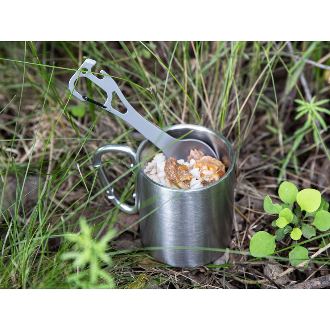 Походный столовый прибор Twin Win, стальной