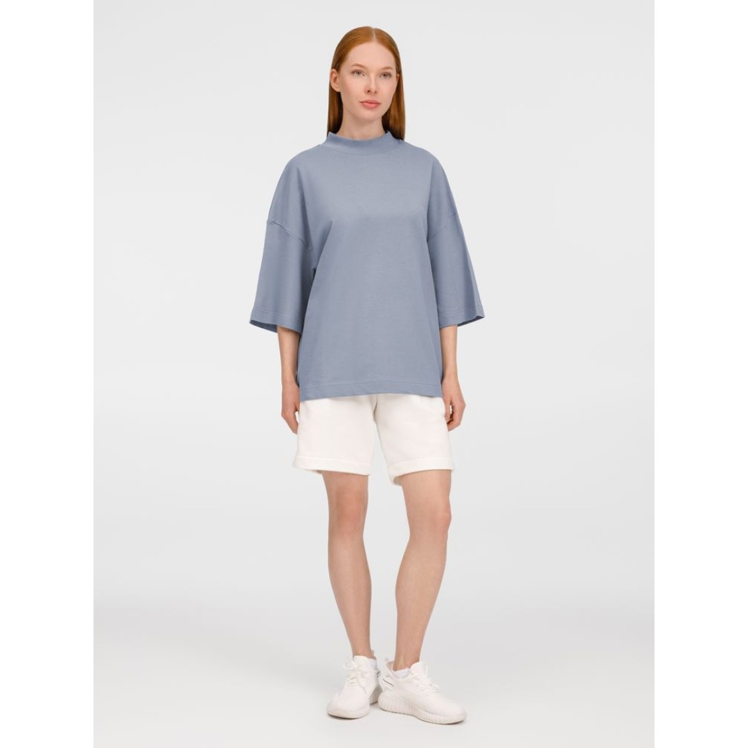 Футболка оверсайз унисекс T9, серая