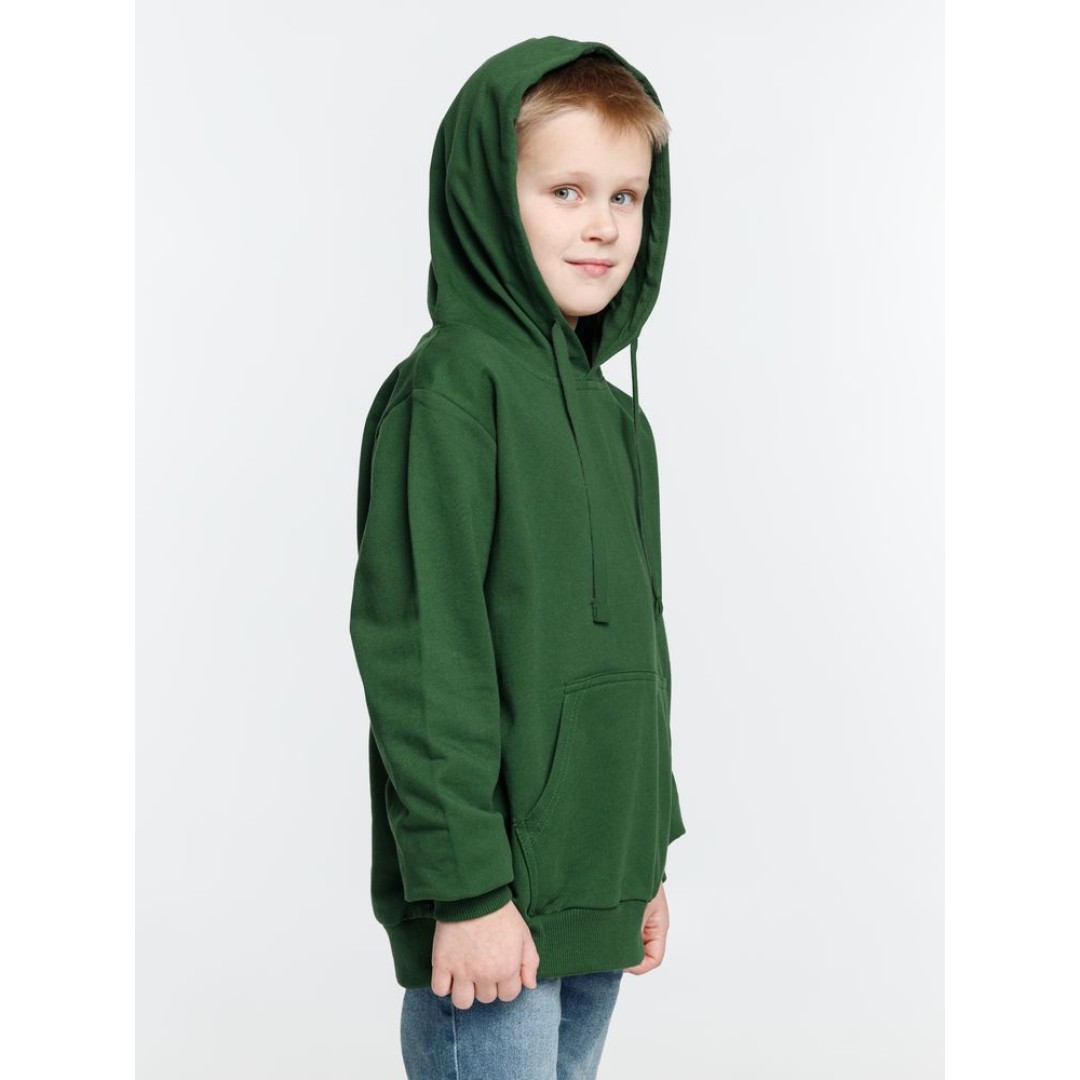 Худи детское Kirenga Kids 2.0, темно-зеленое