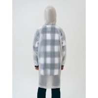 Дождевик детский RainDrop Kids, белый, 8 лет (рост 118-128)