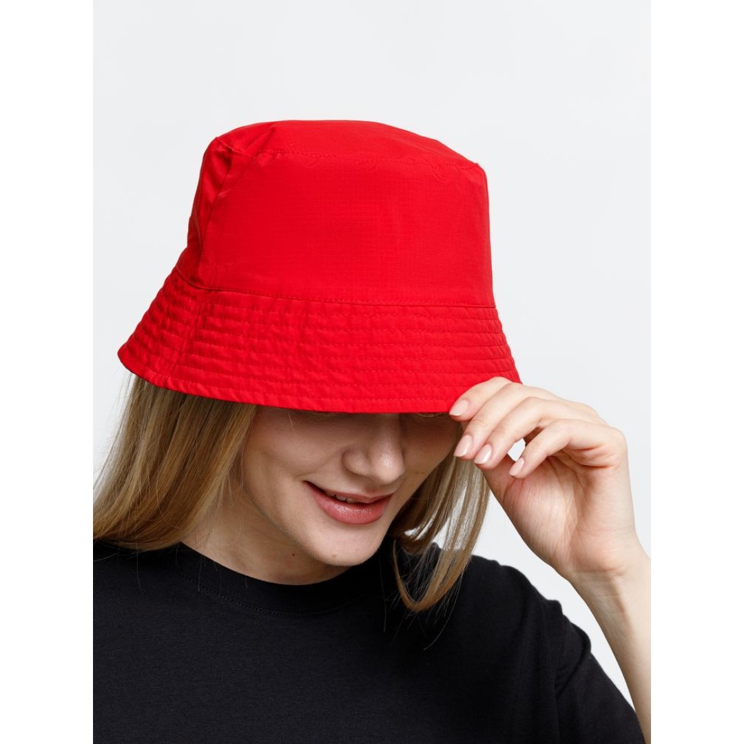 Панама Nylon двусторонняя, темно-синяя с красным