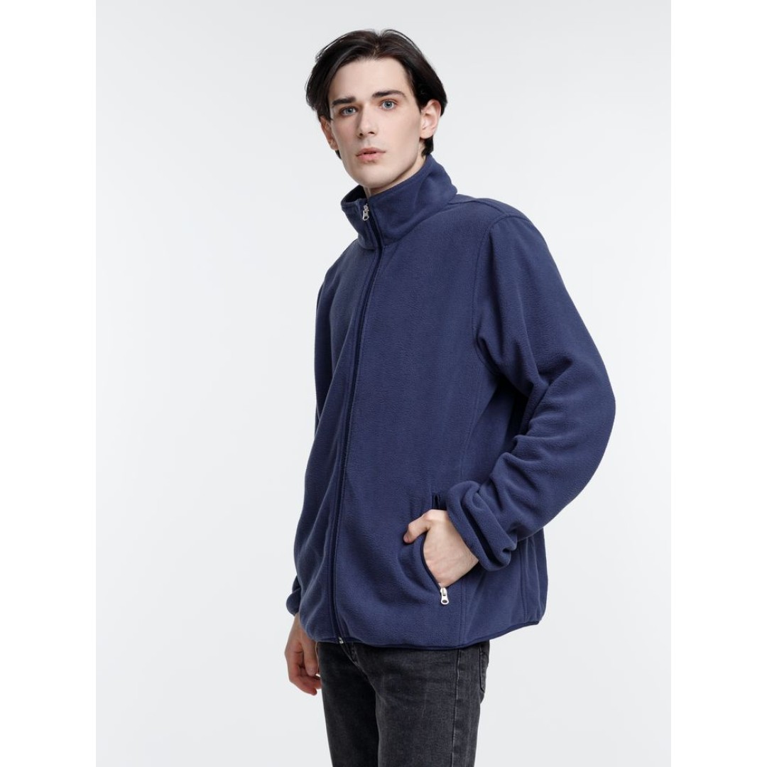 Куртка флисовая унисекс Nesse, темно-синяя, размер XS/S