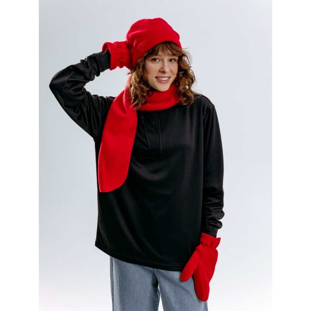 Шапка Fleecy, красная