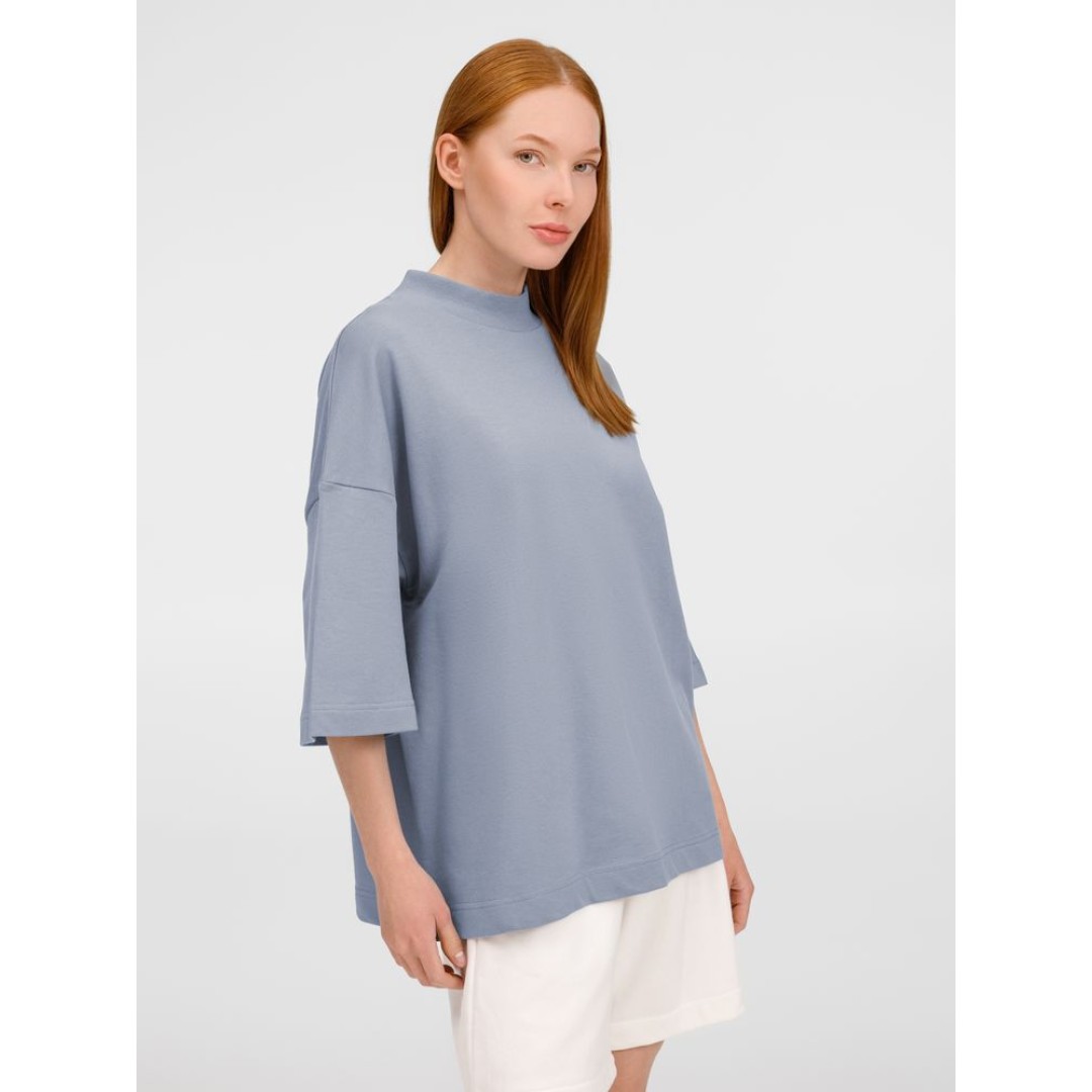 Футболка оверсайз унисекс T9, серая