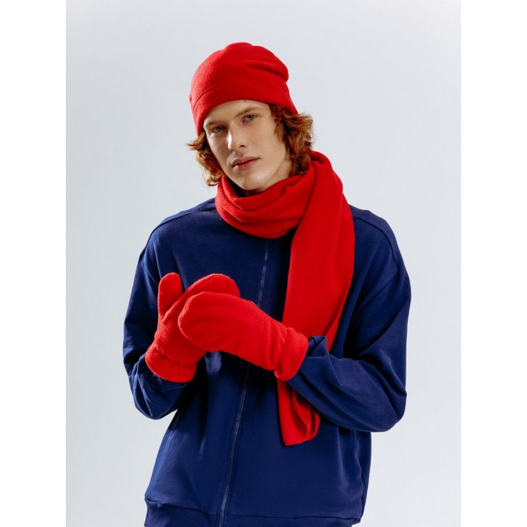 Шапка Fleecy, красная