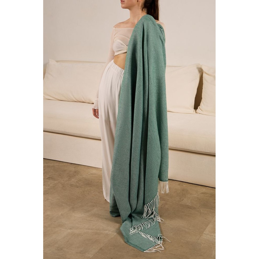 Плед «Гирвас», зеленый