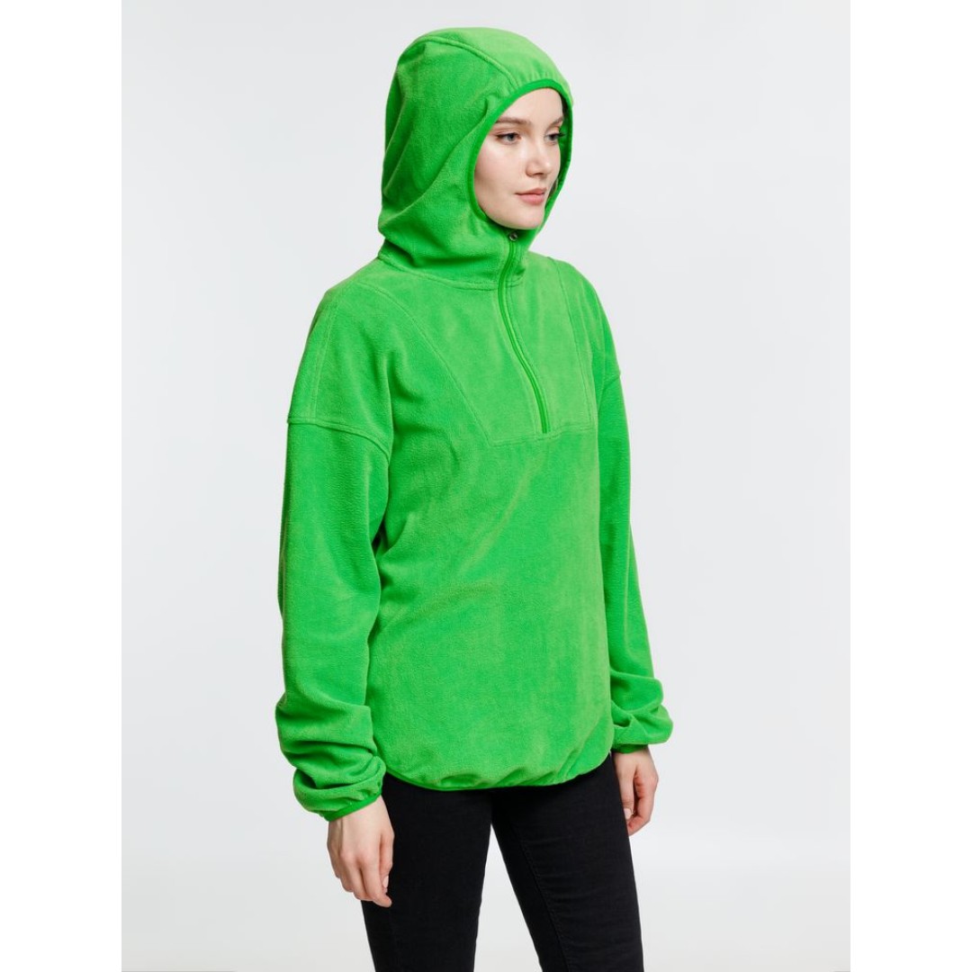 Анорак флисовый унисекс Fliska, зеленое яблоко, размер XS/S