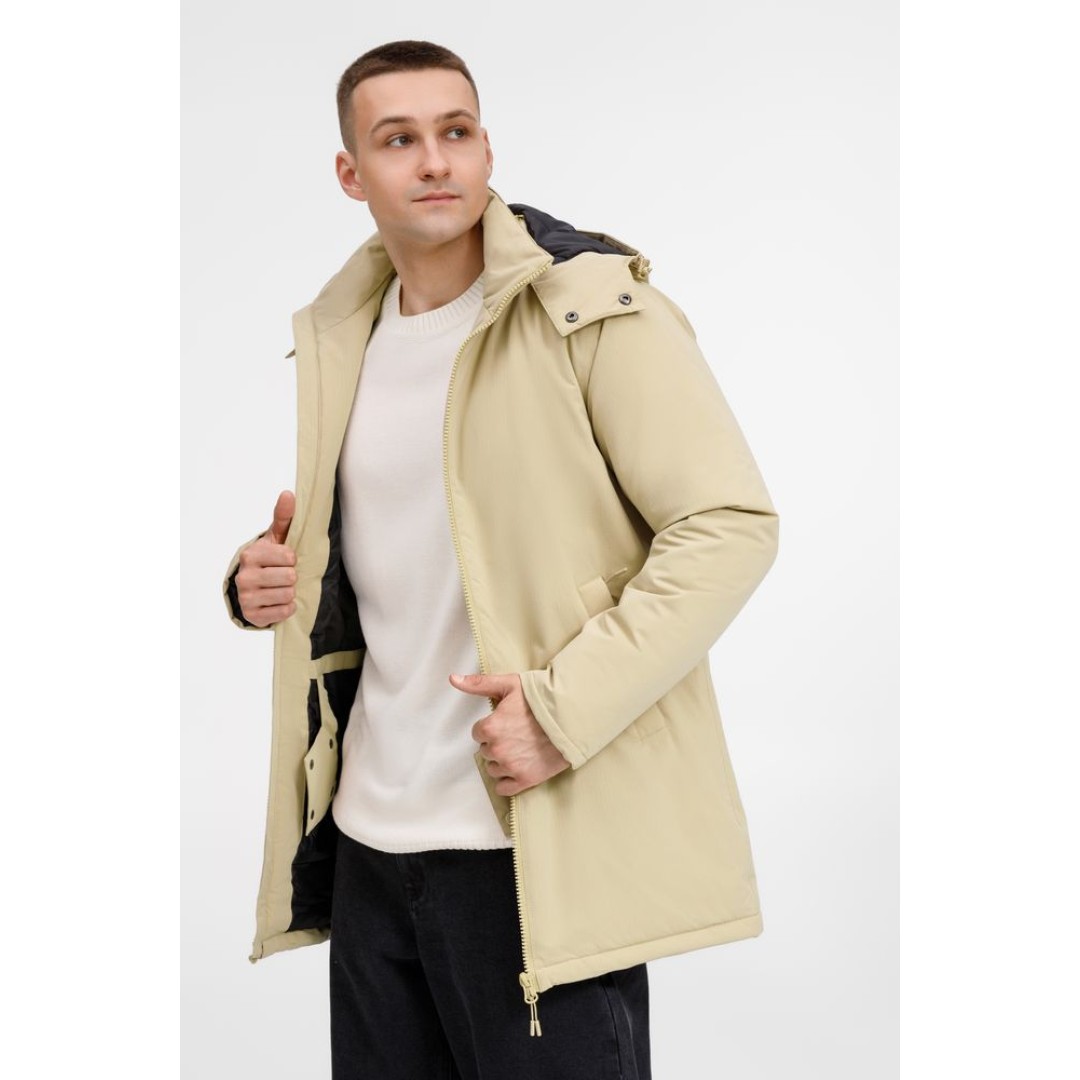 Куртка-парка унисекс Sfera, бежевая, размер S