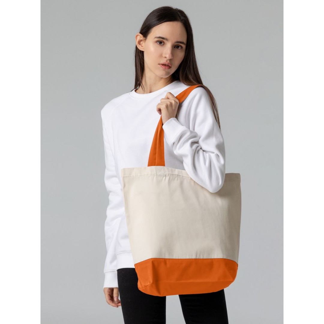 Холщовая сумка Shopaholic, оранжевая