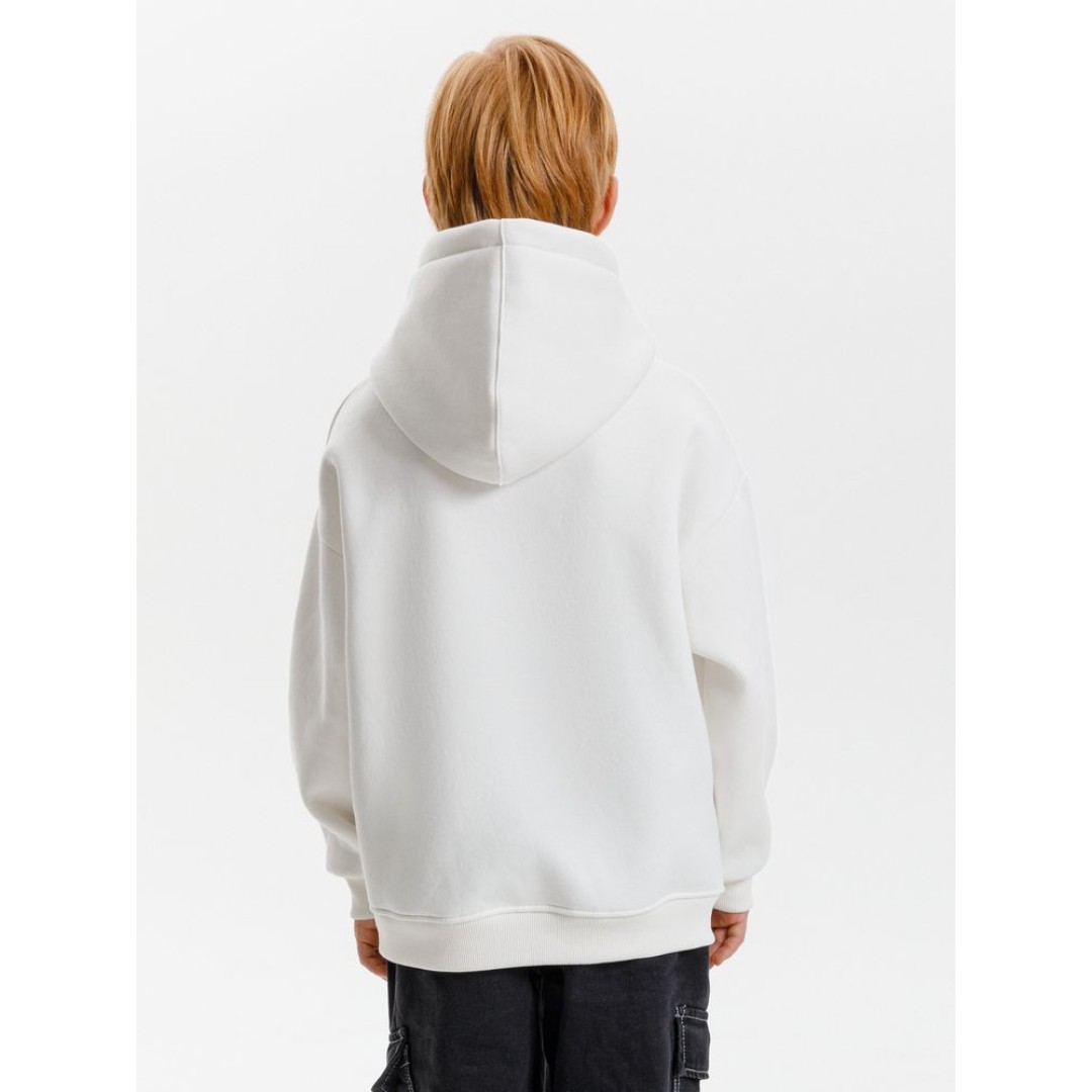 Худи детское оверсайз Junipero, молочное, 6 лет