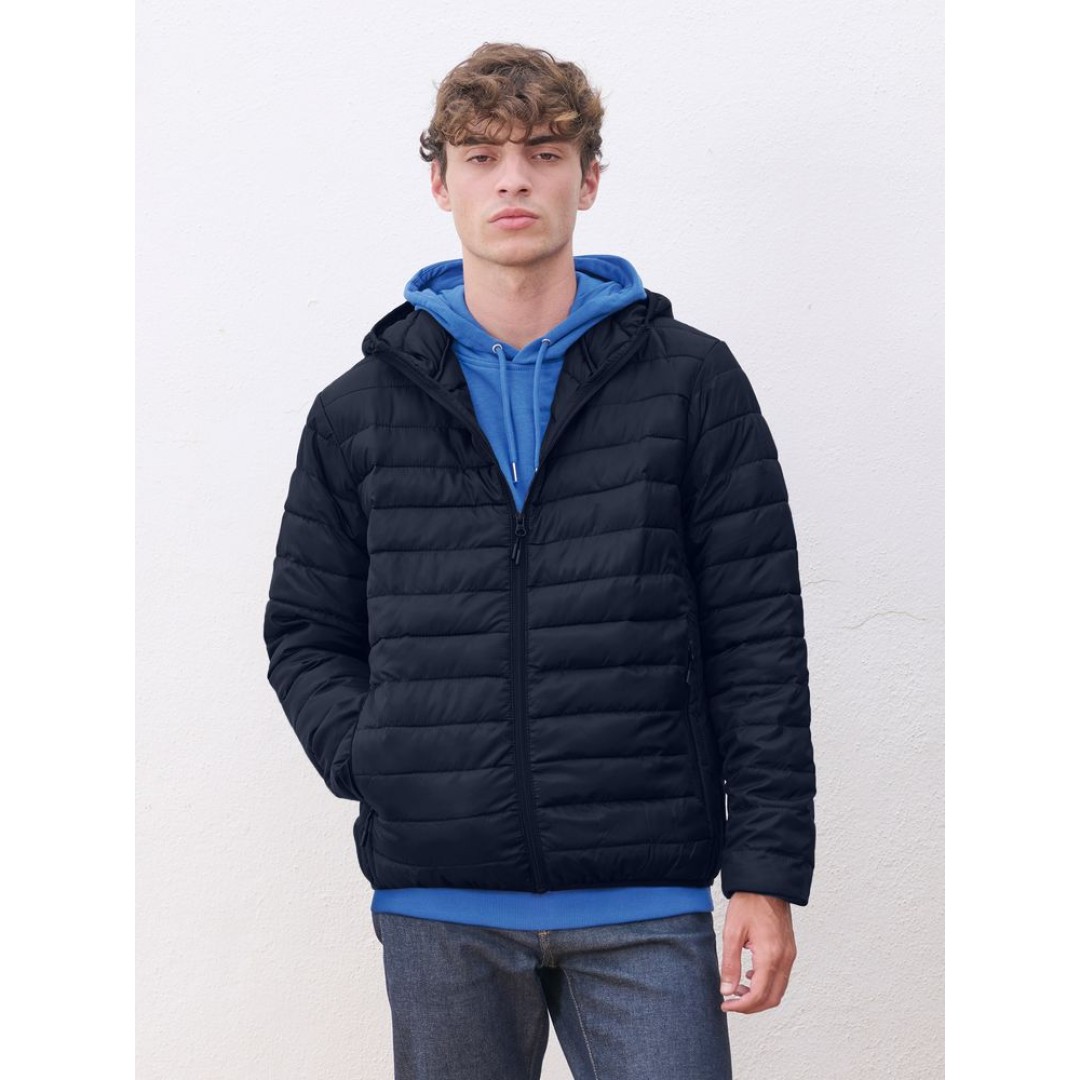 Куртка с капюшоном мужская Stream Men, темно-синяя, размер S