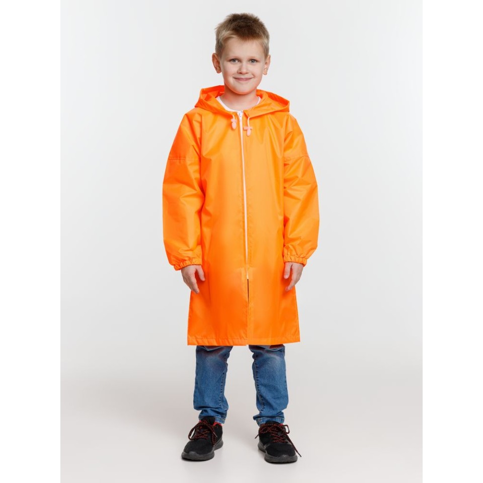 Дождевик детский Rainman Kids, оранжевый неон, 7-9 лет