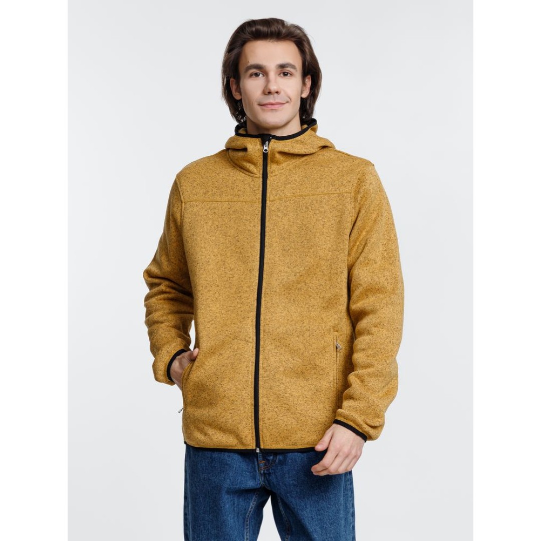 Куртка с капюшоном унисекс Gotland, горчичная, размер S