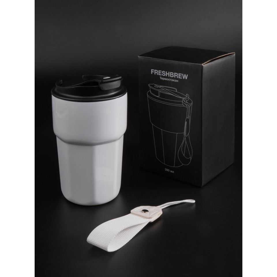 Термостакан Freshbrew, белый