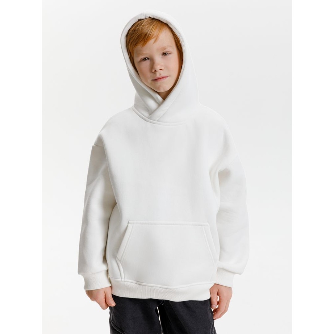 Худи детское оверсайз Junipero, молочное, 6 лет