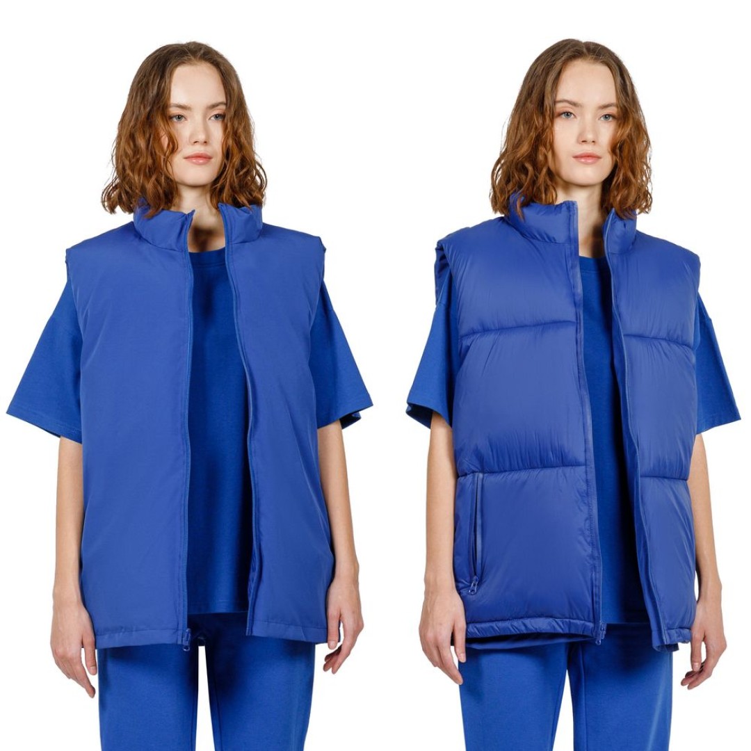 Жилет двусторонний V2, синий, размер XS/S