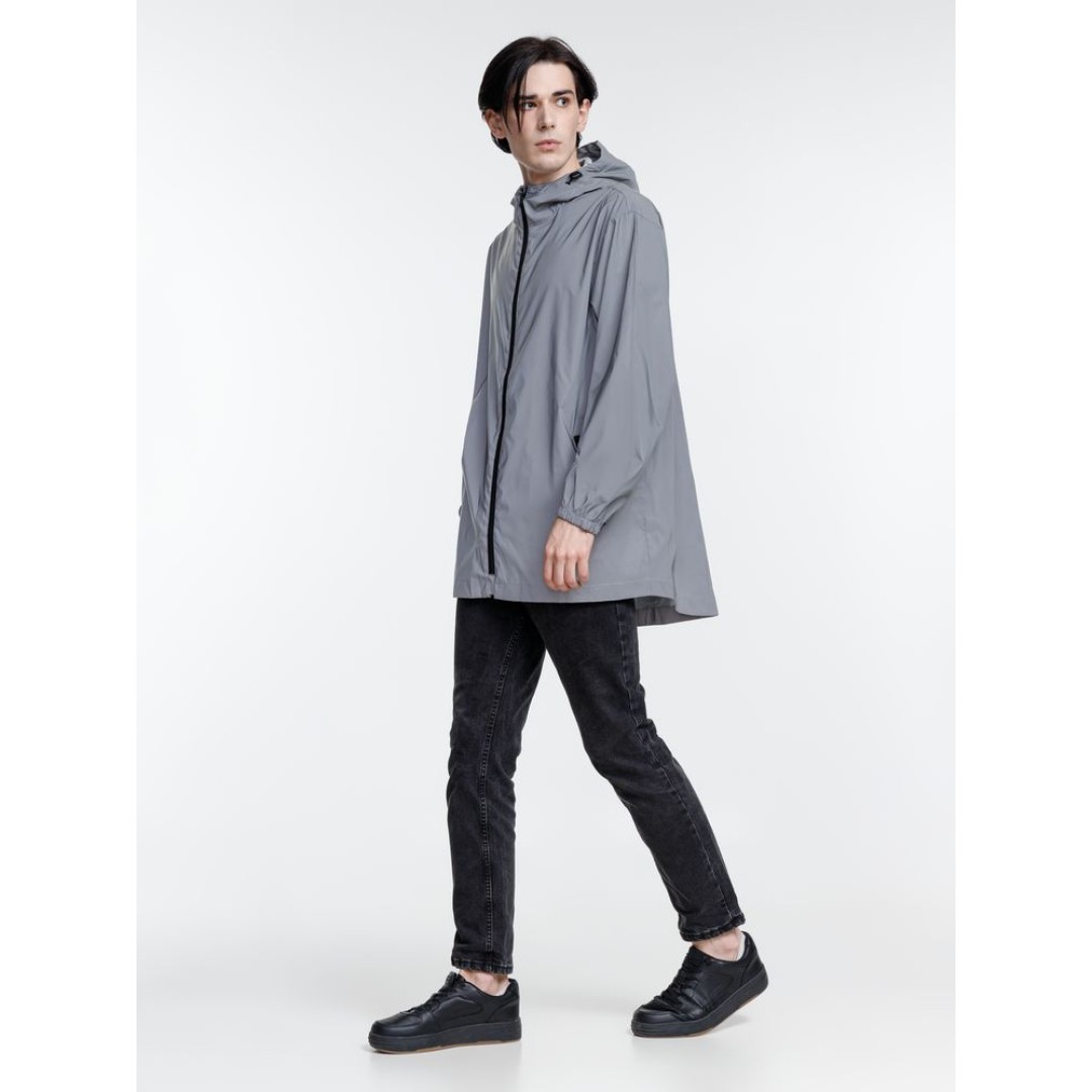 Парка Manifest из светоотражающей ткани, серая, размер XS/S
