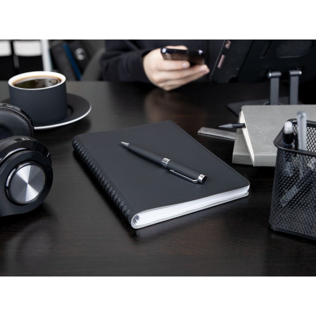 Ручка шариковая Broad Ring Soft Touch, темно-синяя