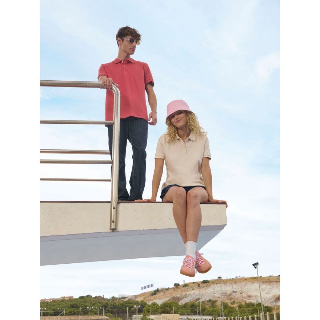 Рубашка поло женская Pacific Women, розовая (лососевая), размер M