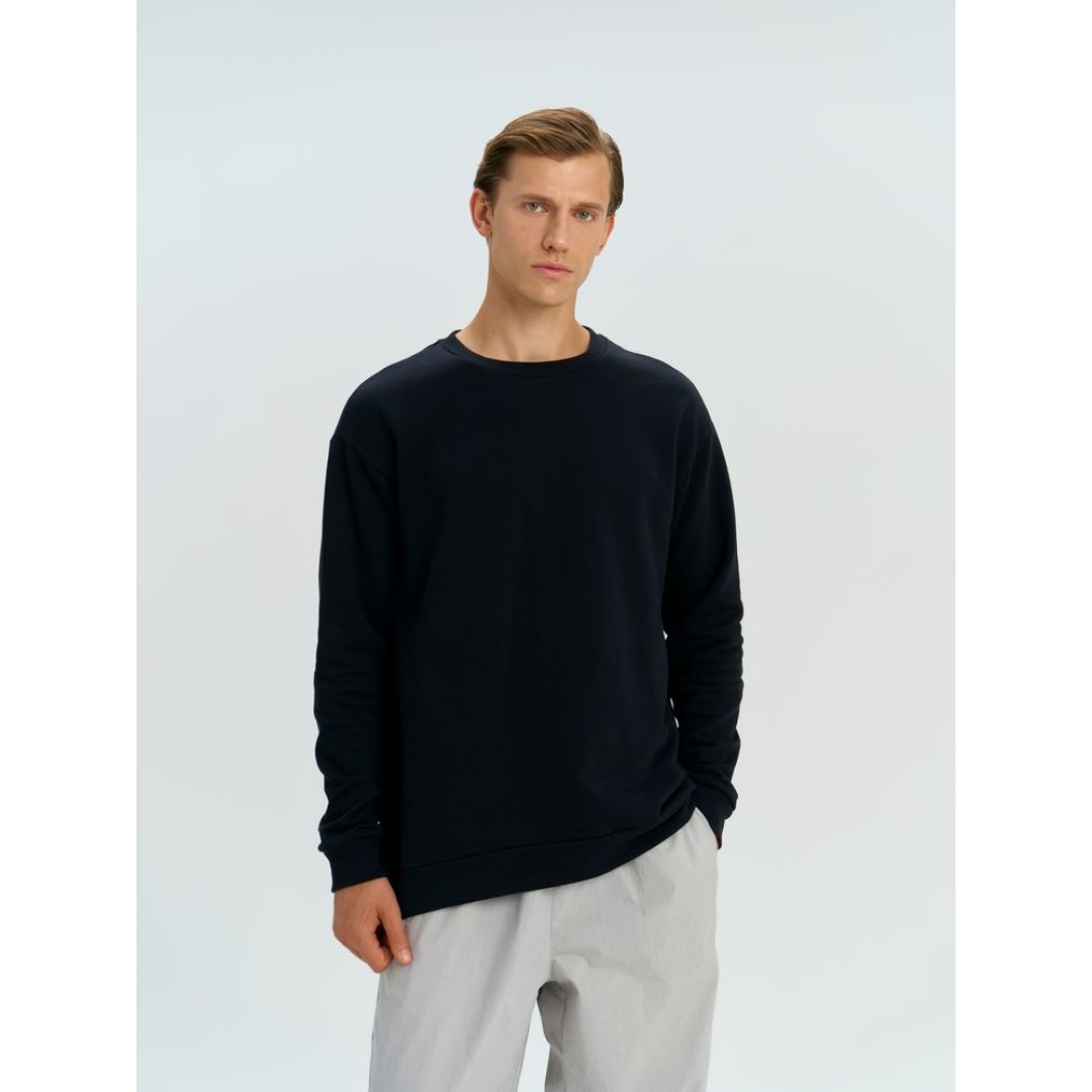 Свитшот оверсайз унисекс Omnifit, черный, размер XL/XXL