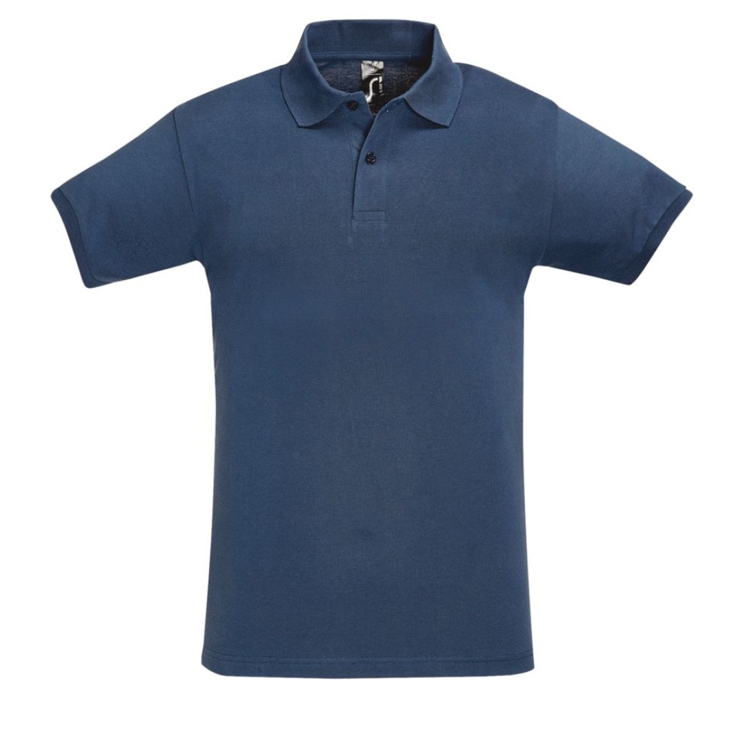 Рубашка поло мужская Perfect Men синий джинс, 3XL