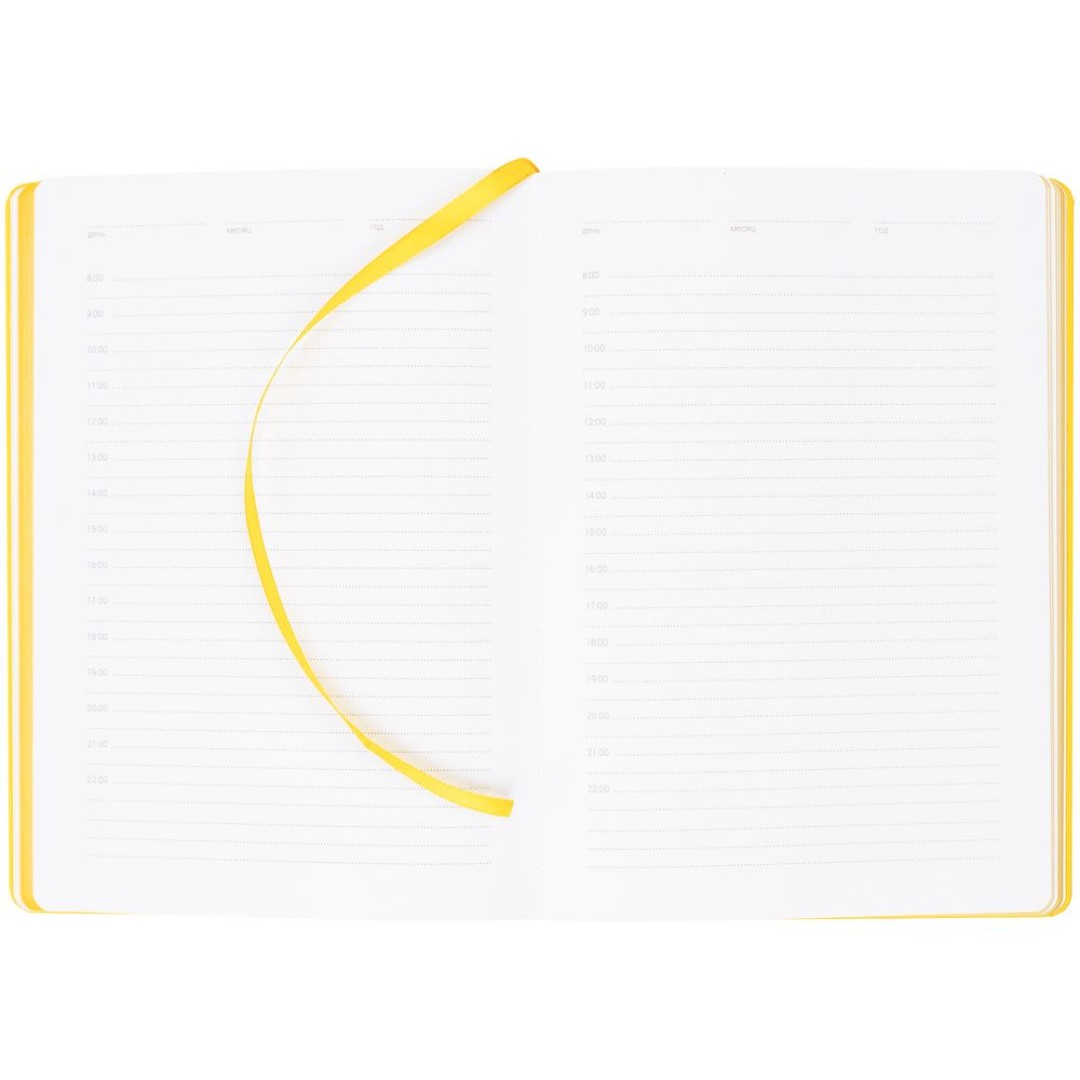 Ежедневник New Factor Metal, желтый