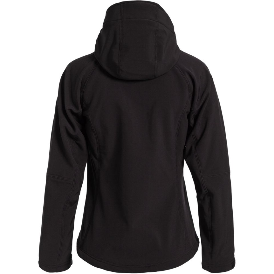 Куртка женская Hooded Softshell черная, L