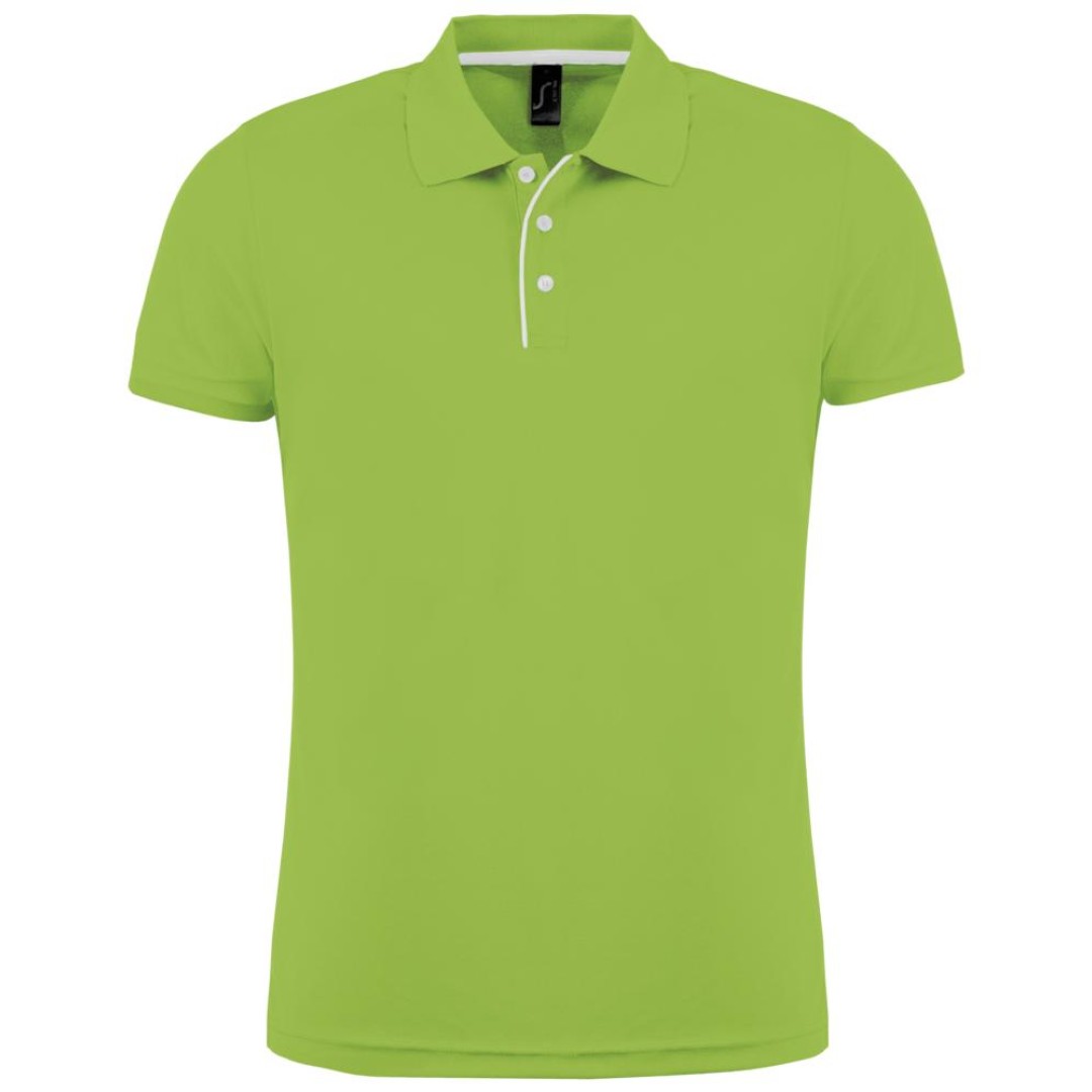 Рубашка поло мужская Performer Men 180 зеленое яблоко, M