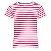 Футболка детская Miles Kids белая с красным