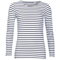 Футболка женская Marine Women, белый/темно-синий, L