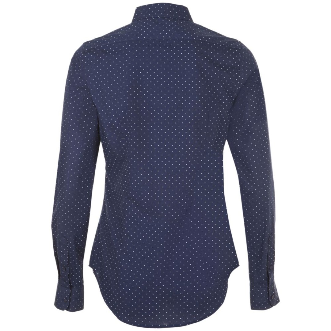 Рубашка женская Becker Women, темно-синяя с белым, XS