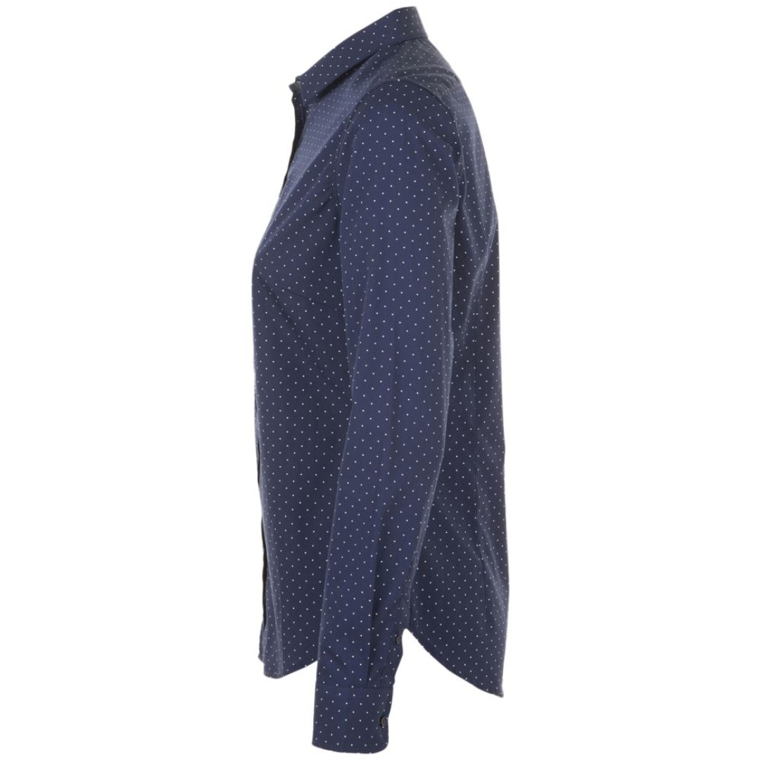 Рубашка женская Becker Women, темно-синяя с белым, XS