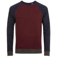 Толстовка унисекс Sandro бордовый/темно-синий, XS