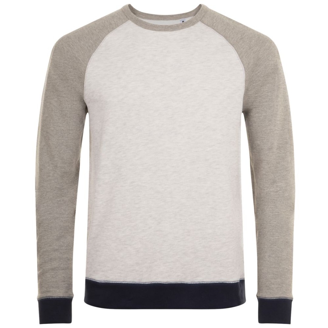 Толстовка унисекс Sandro светлый/темный меланж, XXL